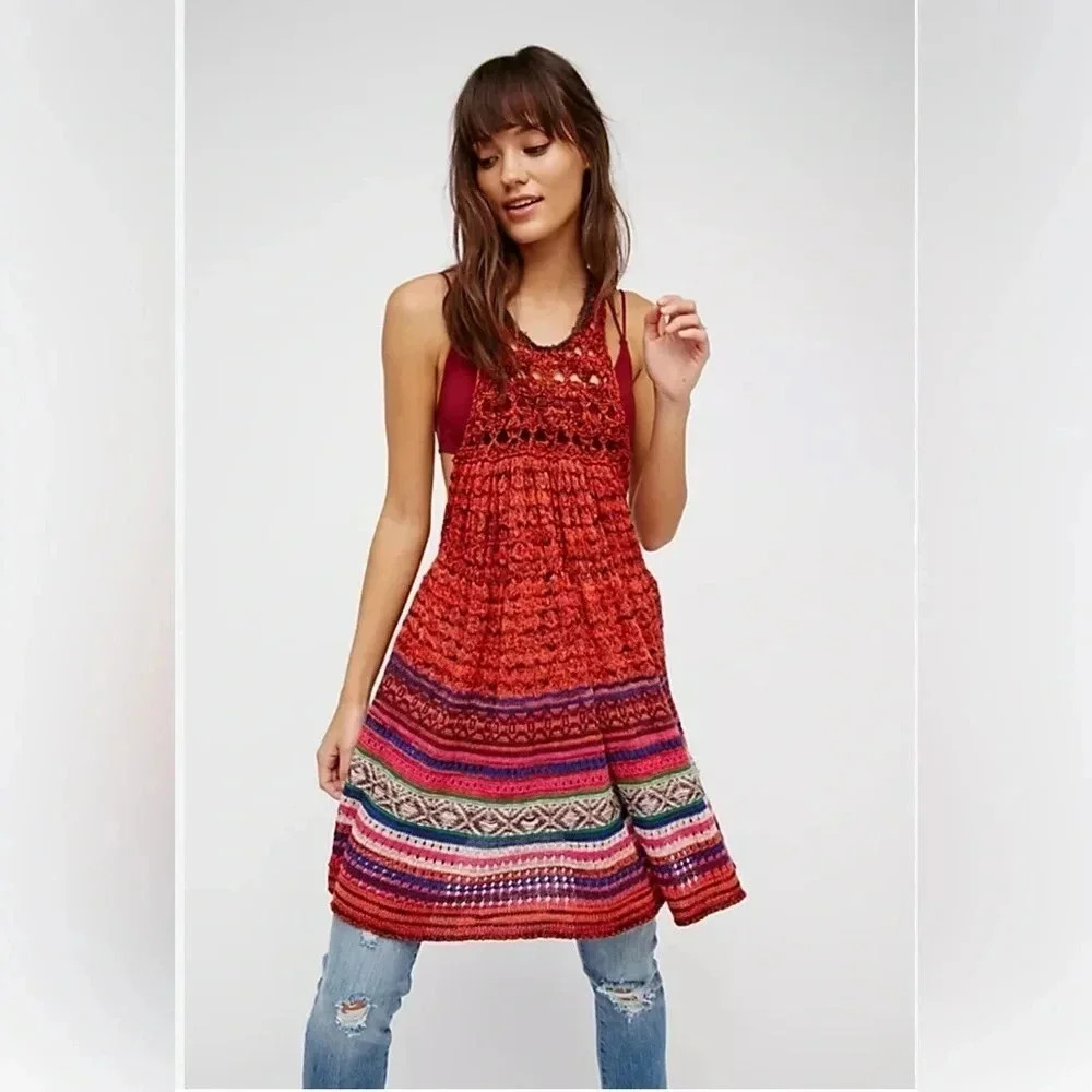 Free People Hearts Knitted Tunic